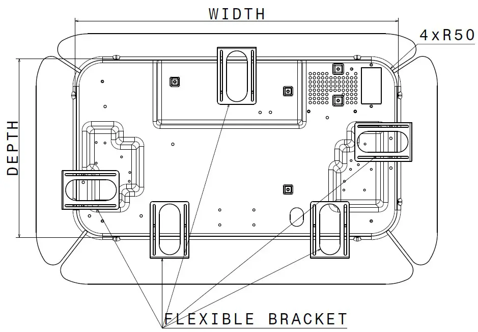 Electrolux EHG9251BC Gas Hob - Flexi Installation Cut Out 1
