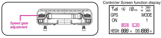 LENOXX FD1450 GPS Foldable Optical Flow Drone- adjustment