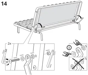 IKEA NYHAMN Sleeper Sofa - 14