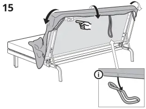 IKEA NYHAMN Sleeper Sofa - 15