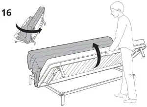 IKEA NYHAMN Sleeper Sofa - 16