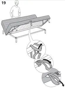 IKEA NYHAMN Sleeper Sofa - 19