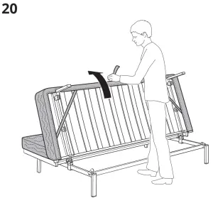 IKEA NYHAMN Sleeper Sofa - 20