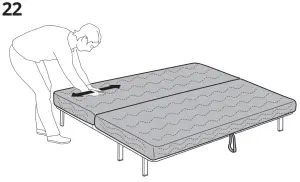 IKEA NYHAMN Sleeper Sofa - 22