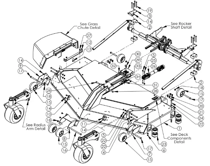 Swisher FinishMain Desk Diagram