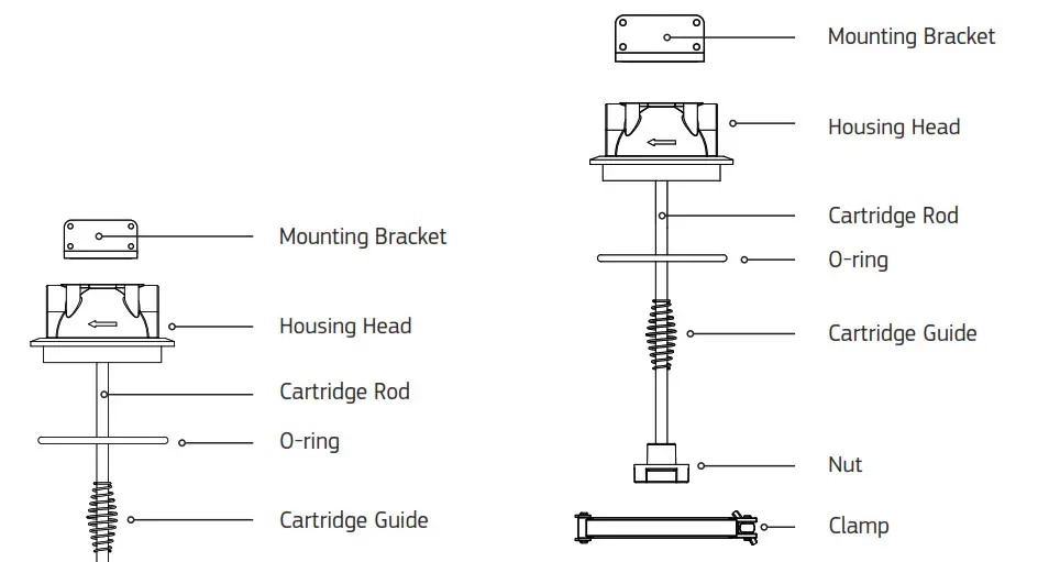 Puretec TSI Series TSI-MP Stainless Steel Water Filtration Housings - Diagram TSI Models Fig 1