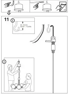IKEA 404 518 73 SIMRISHAMN Chandelier 7 Armed - figure 11