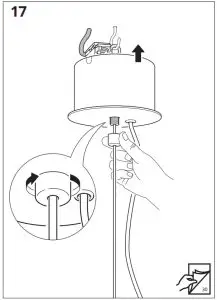 IKEA 404 518 73 SIMRISHAMN Chandelier 7 Armed - figure 16
