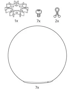 IKEA 404 518 73 SIMRISHAMN Chandelier 7 Armed - figure 2