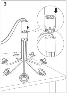 IKEA 404 518 73 SIMRISHAMN Chandelier 7 Armed - figure 5