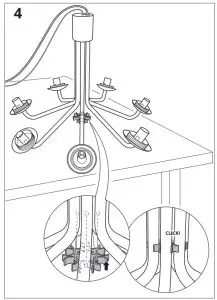 IKEA 404 518 73 SIMRISHAMN Chandelier 7 Armed - figure 6