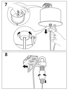 IKEA 404 518 73 SIMRISHAMN Chandelier 7 Armed - figure 9