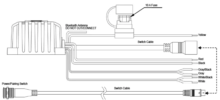 JENSEN JAHD240BT Waterproof Heavy Duty Two Channel Audio Amplifier fig 1