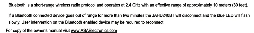 JENSEN JAHD240BT Waterproof Heavy Duty Two Channel Audio Amplifier fig 10