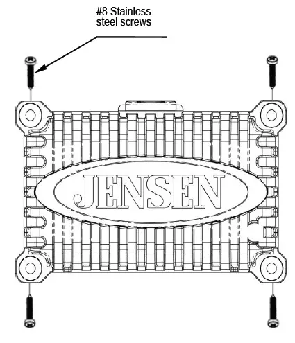 JENSEN JAHD240BT Waterproof Heavy Duty Two Channel Audio Amplifier fig 2