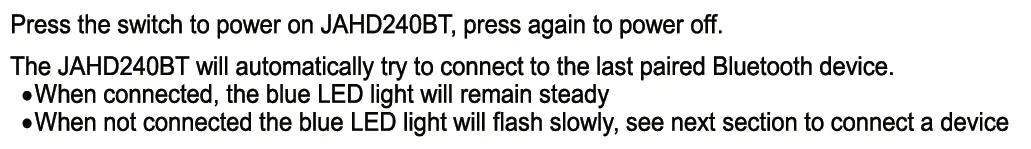 JENSEN JAHD240BT Waterproof Heavy Duty Two Channel Audio Amplifier fig 5