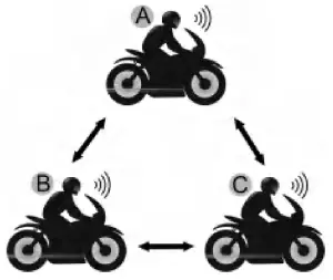 HYSNOX HY01 Helmet Bluetooth Intercom Headset---above