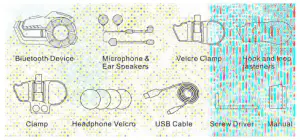 HYSNOX HY01 Helmet Bluetooth Intercom Headset---ackage