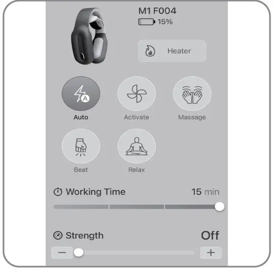 Wellue M1 Intelligent Neck Massager fig4
