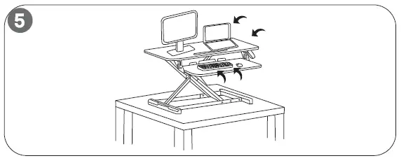 Kmart 43154098 Sit and Stand Desk FIG 6