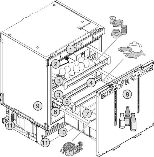 LIEBHERR Base Unit Fridge - Operation