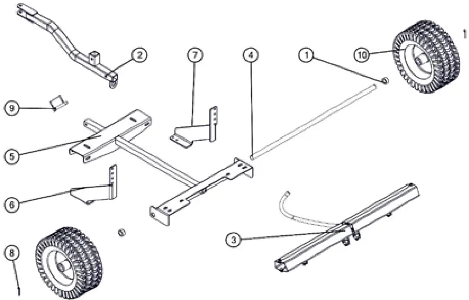24 GALLON TRAILER FRAME BREAKDOWN