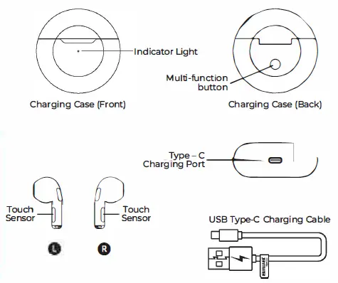 aiwa AT-X80Q True Wireless Earphones fig 1