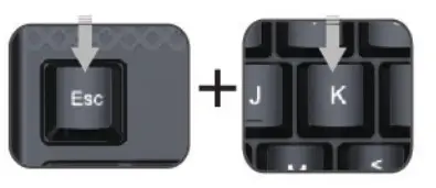 E-YOOSO E-777 2.4Ghz Wireless Keyboard and Mouse- Keyboard Connection