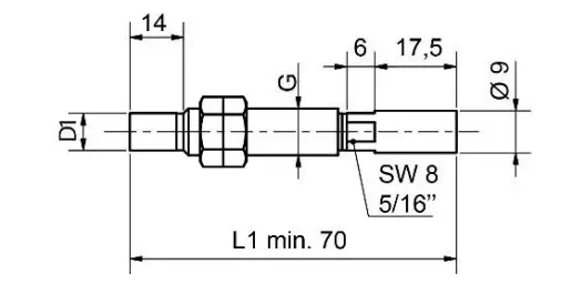 Bruel Kjaer Vibro IN 081 Non Contacting Displacement Sensor with integrated Oscillator - figure 2