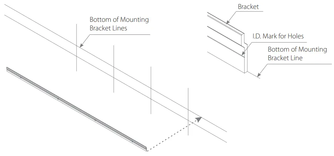 Amico NY 11788 Sapphire Series Horizontal Console with Lights - Bracket