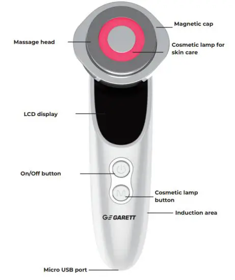 mediaexpert 370995 GARETT BEAUTY Fresh Skin Mesotherapy Device - figure 1