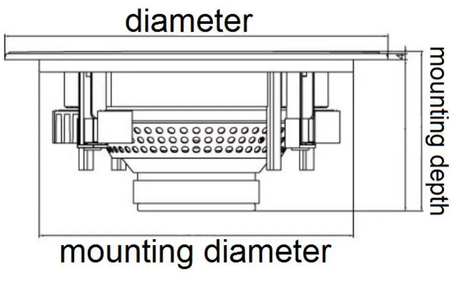Power Dynamics CSPB Series CSPB6 Ceiling Speaker - mounting