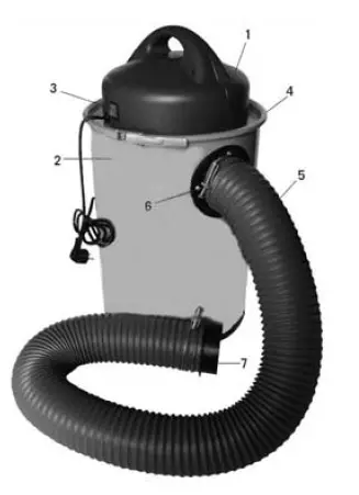 LUMBERJACK BDE1200 1200W 50 Litre Dust Extractor 1