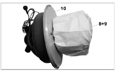 LUMBERJACK BDE1200 1200W 50 Litre Dust Extractor 5