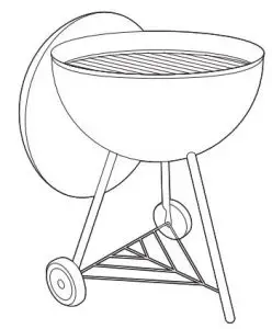 FIG 8 HOW TO PLACE GRILL TOP PIZZA OVEN ON A CHARCOAL GRILL
