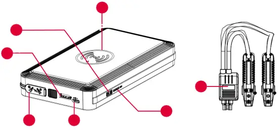 Energizer ENX1000 12V Car Jump Starter and Portable Power Bank With Wireless Charging - FUNCTIONALITIES