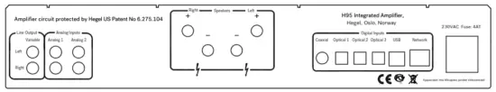 HEGEL H95 Integrated Amplifier - AC Power Connection