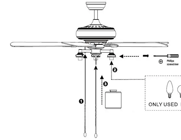 COSTWAY-EP24571US 52-Inch-Ceiling-Fan-Lamp-fig-13
