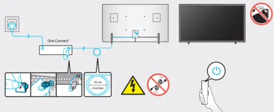 SAMSUNG QN43LS03AAF The Frame LS03A Series 43 Inch Class LED-Backlit LCD TV User Guide Safety