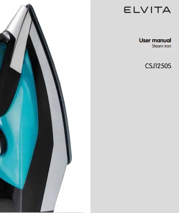Elvita CSJ1250S Steam iron User Manual
