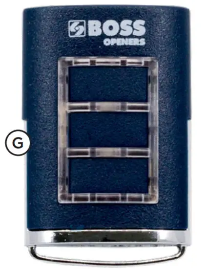 BOSS BHT3-R Garage Door Remote 3 Channel Button
