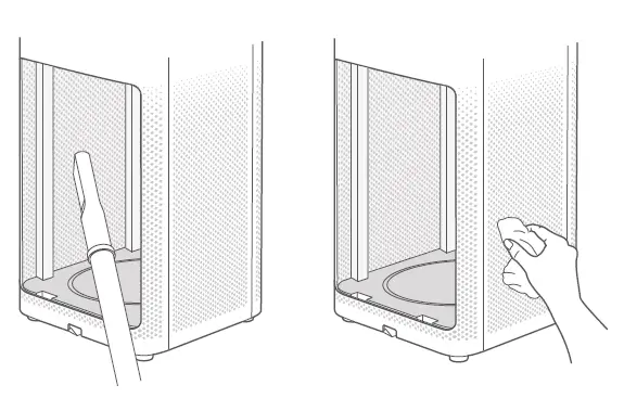 Clean the filter cartridge