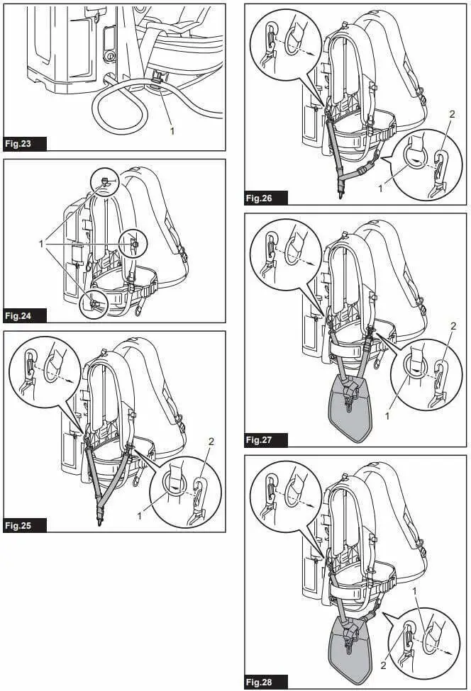 makita PDC01 Portable power unit Instruction Manual - Fig 23,28