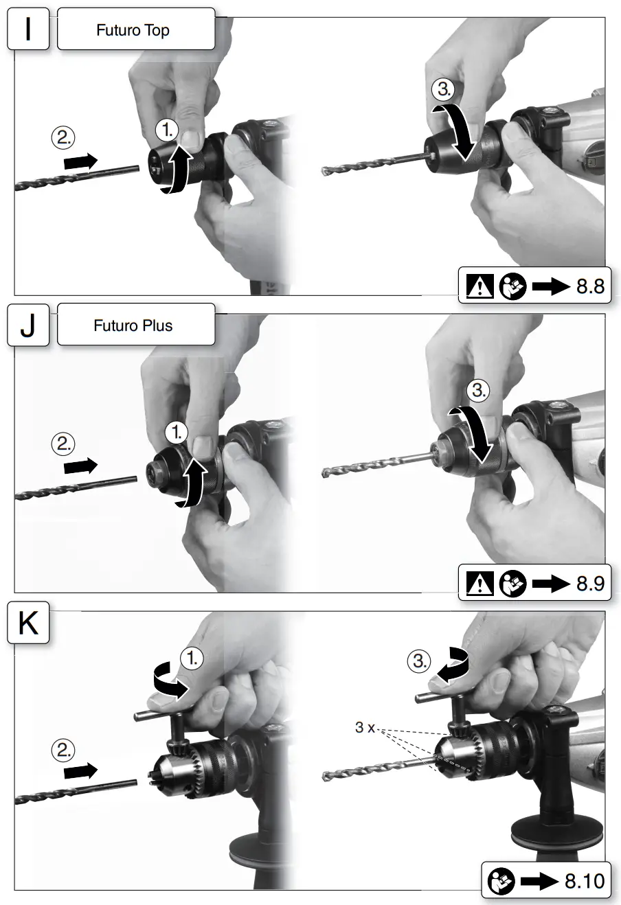 metabo SBEV 1300 2 S Impact Drill Instruction - Fig 5