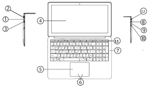 BROAGE ACH 15 15 01 Achelous15 15 15.6 Ince FHD Laptop Computre - machine