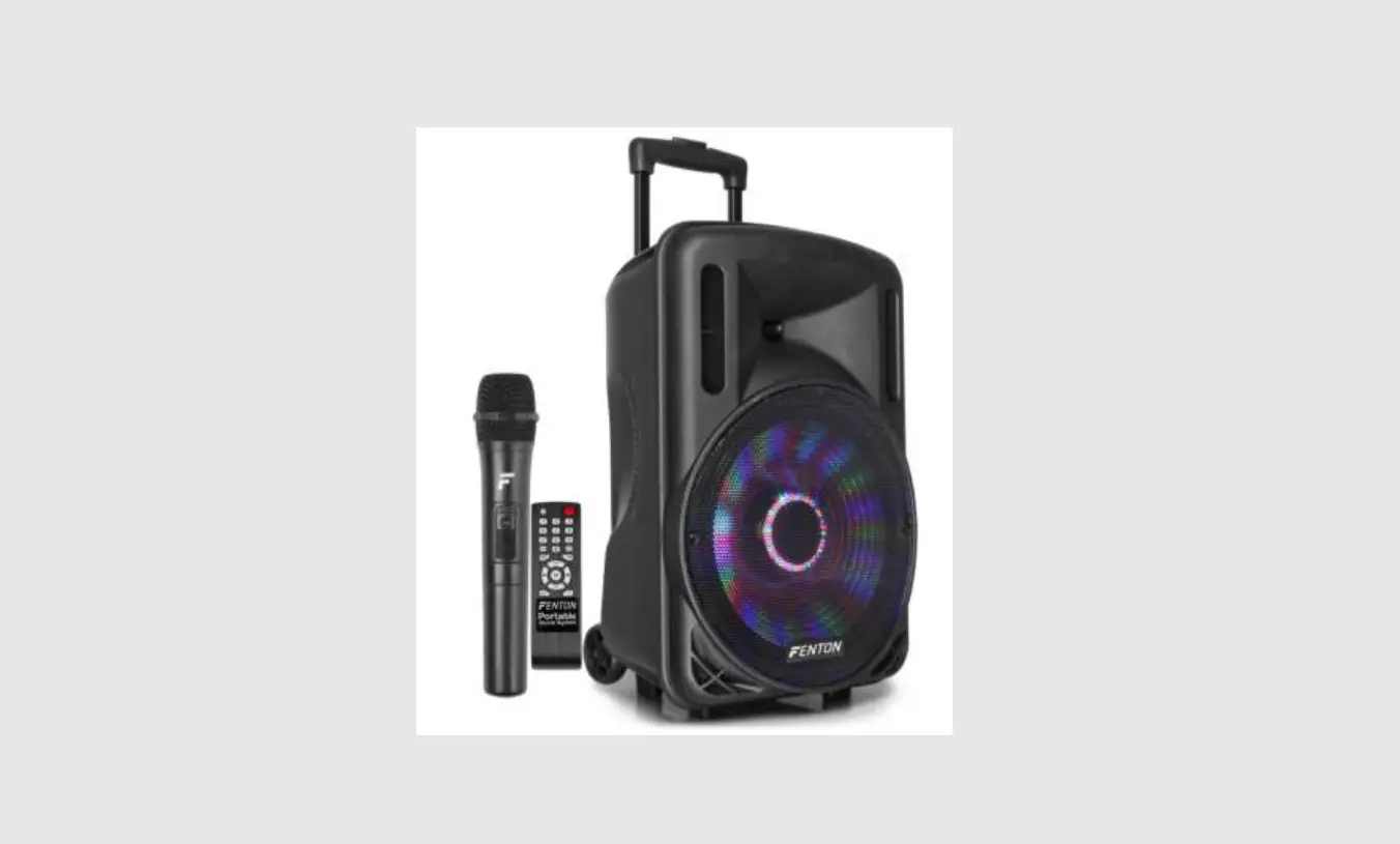 Fenton Ft12led Portable Speaker With Battery Instruction Manual