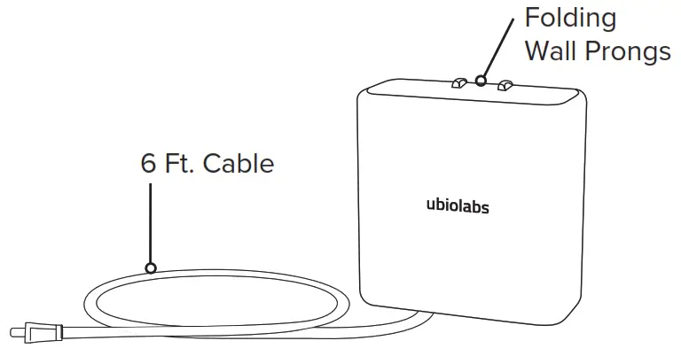 ubiolabs SPK100 Bluetooth Qi Speaker Stand - Wall Adapter