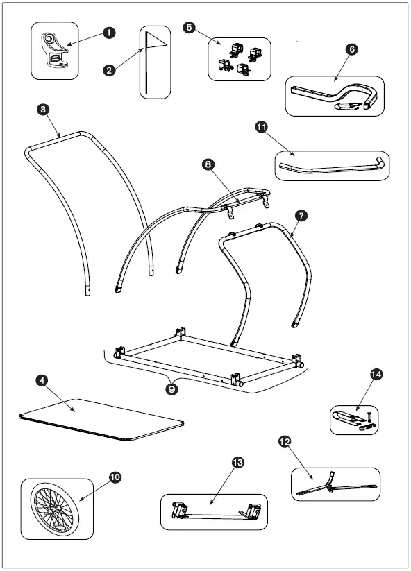 BURLEY pet trailer Stroller Kit and Kickstand Sold Separately fig 18