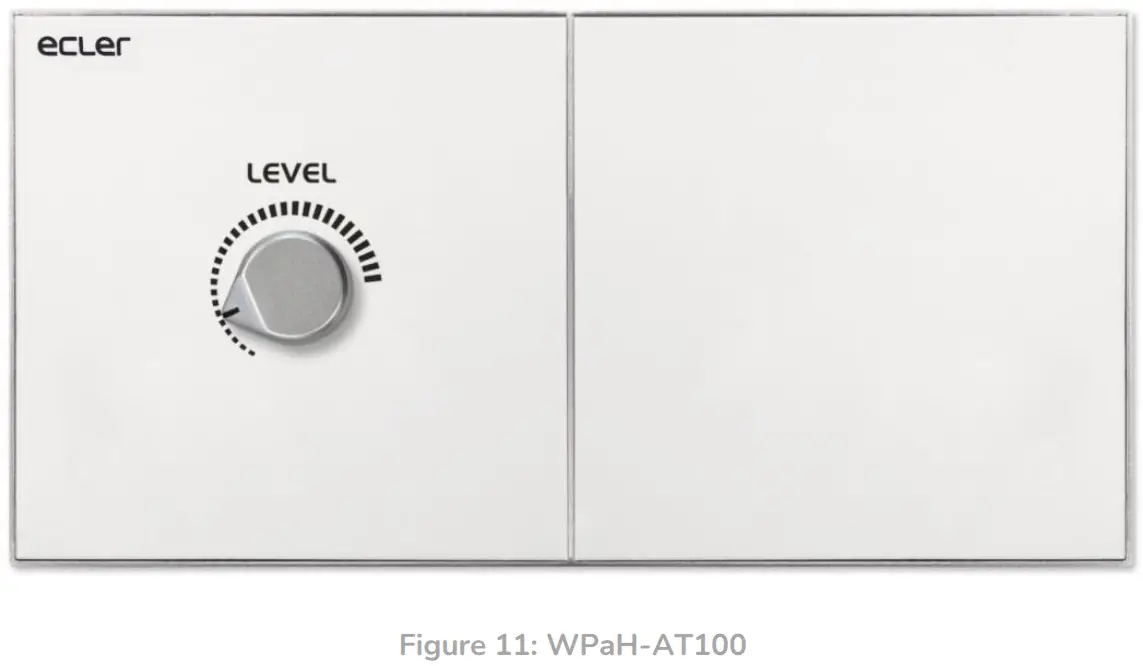 ecler WPaVOL-SR Volume Remote Wall Panel control - figure12