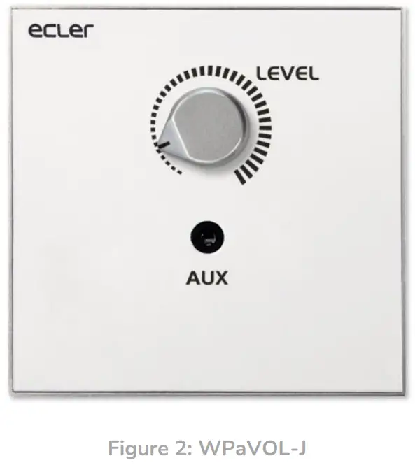 ecler WPaVOL-SR Volume Remote Wall Panel control - figure2